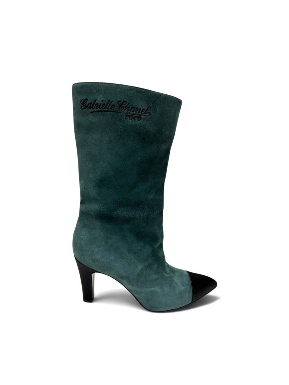CHANEL Gabrielle Suede Mid-Calf Boots sz 7